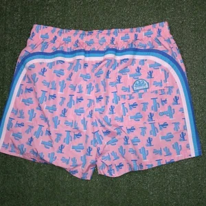 Sundek Swim Trunks Cactus Lined Swimsuit Pink 5.5" inseam Mens XL - Picture 1 of 7