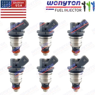 Set of 6 Fuel Injectors 4573062 For 1993-1997 Chrysler Dodge Eagle 3.5L V6 - Изображение 1 из 4