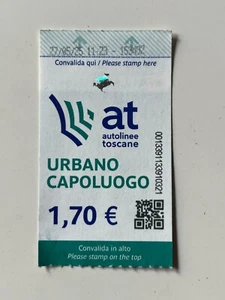 Florance - Toscany - Italy - Bus Ticket - Urbano Capoluogo 2025 - Picture 1 of 2