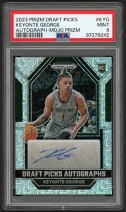 Selecciones de draft Panini Prizm 2023 Keyonte George autógrafo Mojo Prizm/25 PSA 9 - Imagen 1 de 2