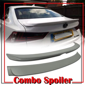Painted #083 Fit For Lexus IS250 IS300h 3rd Trunk Spoiler + Roof Spoiler 14-20 - Picture 1 of 1