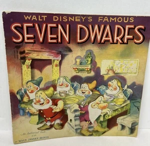 Walt Disney Snow White And The Seven Dwarfs Book Vintage 1938 Oversized Paper - Picture 1 of 14