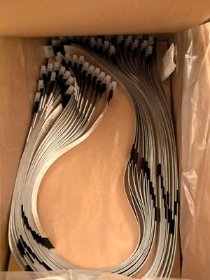 3M SlimSAS (SFF-8654) ST-ST 74pin 85ohm x8 31AWG 1.0m SlimLine Twin Axial Cable - Image 1 of 3