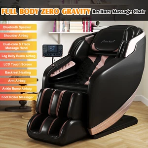 Full Body Zero Gravity Massage Chair Recline Dual Core S-Track,FootRoller,12Mode - Picture 1 of 24