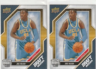 2 JRUE HOLIDAY 2009-'10 UPPER DECK DRAFT EDITION RC'S - Image 1 of 2