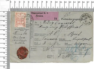 1881 Bosnien Herzegowina Österr. Verwaltung Anweisung Quittung 4 Novcic ; 61883 - Picture 1 of 2