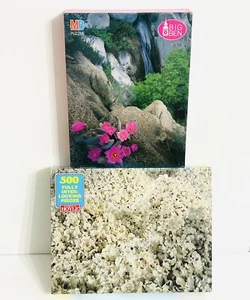 DOS Rompecabezas Sellados De Colección MB Big Ben 1000 piezas, Mt San Jacinto y 500 piezas Palomitas Hoyle - Imagen 1 de 4