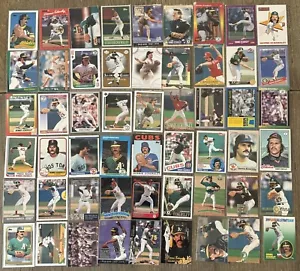 [Lot of 45] Dennis Eckersley HOF - A's, Cubs, and Sox Baseball Card Collection