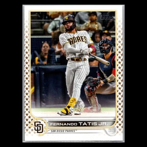 2022 Topps Serie 1 - #100 Fernando Tatis Jr Gold Star Parallel San Diego Padres - Foto 1 di 2
