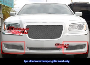 Fits 2011-2014 Chrysler 300C/300 Fog light Cover Stainless Chrome Mesh Grille - Picture 1 of 2