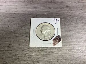 1936-D Washington Silver Quarter from Denver Mint-90% Silver-051224-83
