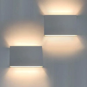 FUDESY Modern LED Wall Sconce Indoor outdoor 12W Mount Lighting Fixture pack of2 - Picture 1 of 4