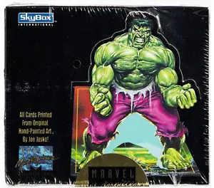 FACTORY SEALED 1992 SKYBOX MARVEL MASTERPIECES RARE LIMITED SERIAL BOX ORIGINAL - Picture 1 of 2
