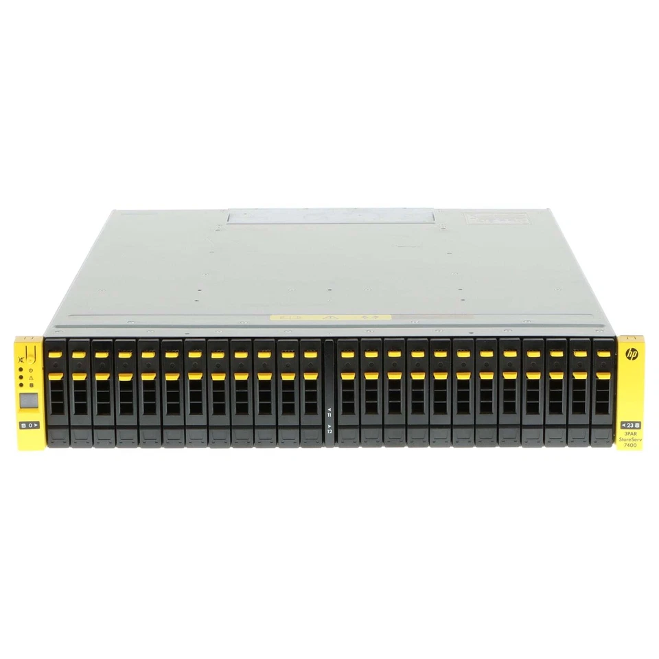 HPE 3PAR SAN Storage StoreServ 7400 2-Node Base FC 8Gb w/20 Lic 144 Disk QR483A - Bild 1 von 4