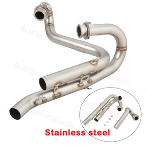 For Triumph Street Scrambler 17-23 Header Pipe Exhaust Muffler Tips Connect Tube - Picture 1 of 8