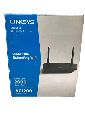 Linksys Boost EX WiFi Range Extender AC1200 Extended up to 2000sq Feet - Image 1 of 4