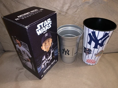 New York Yankees SGA 2023: Anthony Rizzo (Star Wars) Bobblehead, 2 Cups Cover