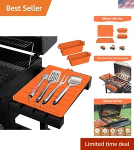 Silikon Grillplatte Matte & Grill Tasse Zubehör Werkzeuge für Blackstone, Seitenablage... - Bild 1 von 10