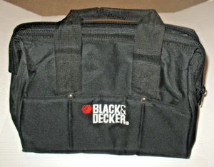 Black & Decker Shop Tool Box Storage Bag Zip Top Heavy Duty Approx 11"x15"x7" - Picture 1 of 12