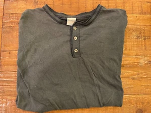 GreatLand Made USA Mens Henley Long Sleeve Pullover Shirt L FREE SHIPPING! - Picture 1 of 6