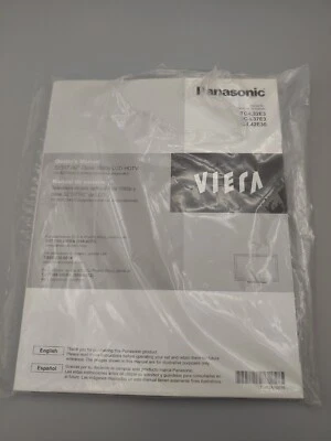 Panasonic TV Manual del Propietario TC-L32E3 TC-L37E3 TC-L42E30 Nuevo Foto 1 de 3