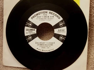 ROSEMARY CLOONEY-RARE Orig PROMO 45-"You Don't Know Him"-From Broadway Play-EX - Picture 1 of 2