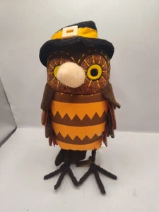 2018 Target Halloween Barney schwarz Filz Hexe Stofftier Eule Figur Dekoration - Bild 1 von 4