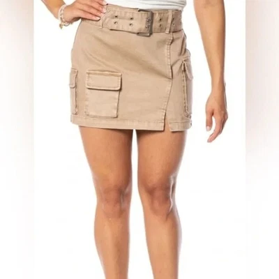 Juicy Couture Cargo Skirt with Belt in Nomad Brown Size 30 NWT - Image 1 of 4