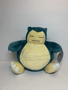 Pokémon Snorlax Peluche Peluche Nintendo Bambola Ricamata Importazione Venditore USA Nuovo con etichette - Foto 1 di 10