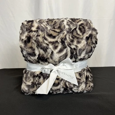 Dennis Basso 25th Anniversary Faux Fur Throw Blanket 60x70" Luxury Soft Plush  - Image 1 of 3