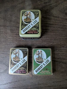 Vintage Robert E Lee Riverboat Playing Cards with Original Tin Sealed - Bild 1 von 11