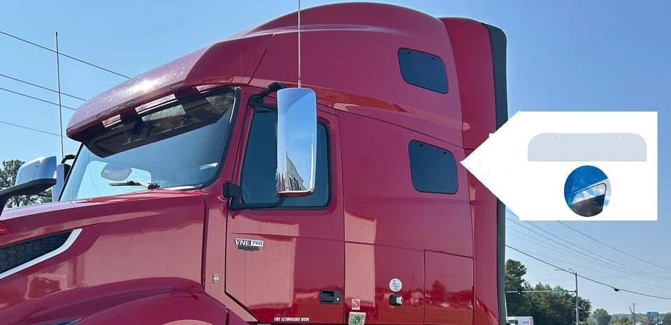 Volvo VNL 740 760 кабина спальное место рубить верх окна отделка пара комплект из нержавеющей стали 4G - Изображение 1 из 4