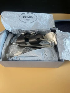 Prada Calzature Donna Sandal Black/silver - Foto 1 di 7