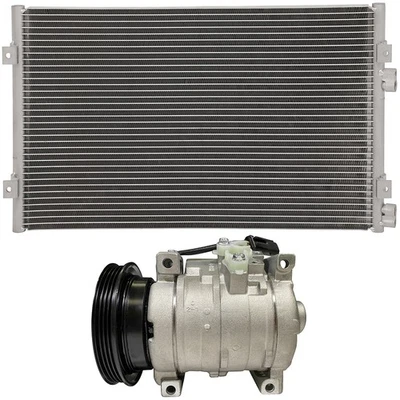 AC Condenser & AC Compressor Cooling Kit For 2001-2010 Chrysler PT Cruiser 2.4L Foto 1 de 4