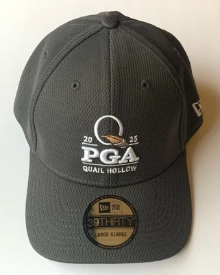 Gorra de golf Pga Championship 2025 grande XL ajustada gris codorniz hueca New Era nueva Foto 1 de 4