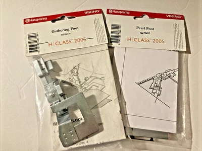 Husqvarna Viking Lote de 2 Nuevo Pie de Perla Pie Recolección Clase H 200S Foto 1 de 4
