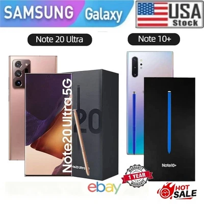 New Samsung Galaxy Note 20 Ultra 5G/Note 10+ Plus/256GB/128GB FACTORY UNLOCKED - Image 1 of 3