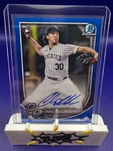 2025 Bowman Chrome Chase Dollander blu automatico /150 - Foto 1 di 2