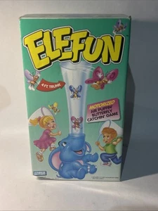 New Open Box 1993 Parker Brothers Elefun Game Butterfly Catching Elephant - Picture 1 of 8