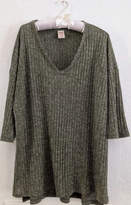 Camicetta donna Faded Glory maniche corte taglia 1X (16W) verde - Foto 1 di 16