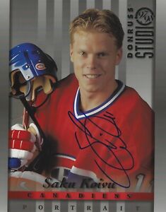 Saku Koivu Autographed Signed 8x10 Photo - NHL Canadiens Ducks Olympics - w/COA
