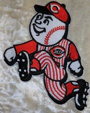 Cincinnati Reds Mr. Redlegs Mascot 4" Iron /Sew On Embroidered Patch~USA Seller!