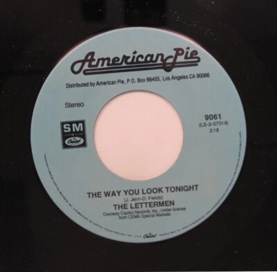 Rock Nm! 45 The Lettermen-Song 1- Jan And Dean-Song2 - The Way You Look Tonight - Image 1 of 2