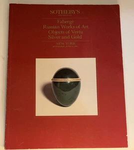 Sotheby’s 5603 Faberge Russian Works Of Art Objects Of Vertu Silver & Gold NY - Picture 1 of 11