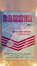 1978/79 FOOTBALL LEAGUE: WEST HAM UNITED v BRIGHTON & HOVE ALBION - 10th March
