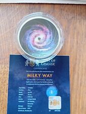 2021 Niue $5 2oz "Milky Way" Domed With Antique Finish . No. 99/500
