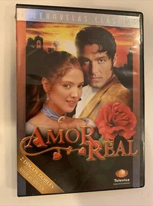Amor Real (DVD, 2005, 2-Disc Set) Telenovelas Clásicas. Spanish With English Sub - Picture 1 of 6
