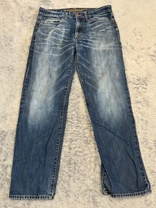 American Eagle Jeans Mens 31x32 (32x32) Loose Fit Blue Dark Wash Denim Casual - Picture 1 of 7