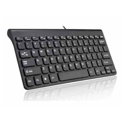 78 Keys Small Waterproof Wired USB Keyboard for PC Desktop Laptop Computer White - Image 1 of 4