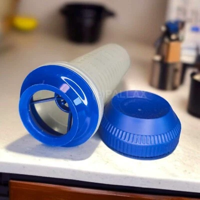 TUPPERWARE D11 MIX-MAX 750 ML BLAU MIXBECHER SCHÜTTELBECHER SHAKER - Bild 1 von 2